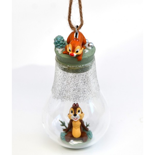 Disney Chip and Dale Bauble Christmas Ornament, Disneyland Paris